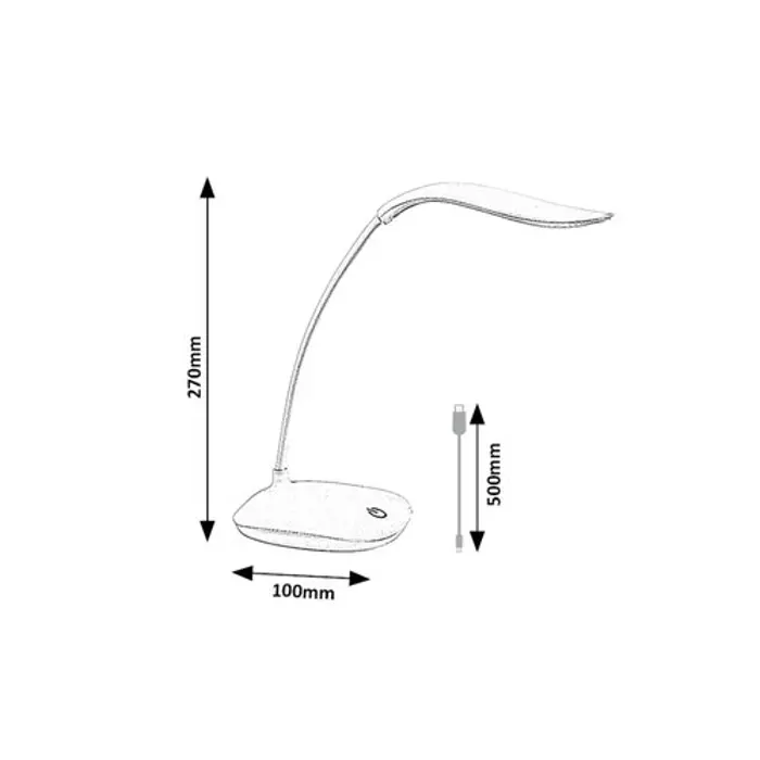 BEDI STOLNA SVJETILJKA LED 2W/RUĹĽIÄASTA/IP20/165lm