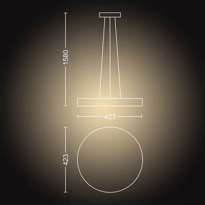 Being PHILIPS HUE VISILICA 1x33.5W 24V CRNA