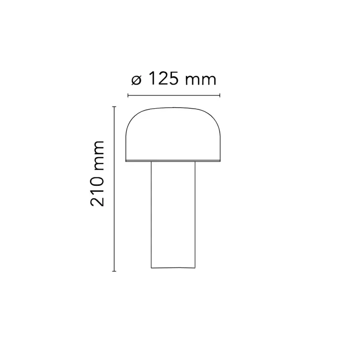 BELLHOP STOLNA SVJETILJKA LED 3W/151lm/2700K/H. 210mm SIVA