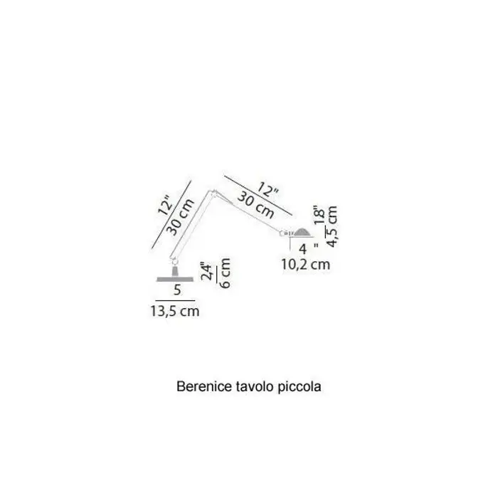 BERENICE MALA STOLNA SVJETILJKA KOMPLET ALUMINIJ LED G4