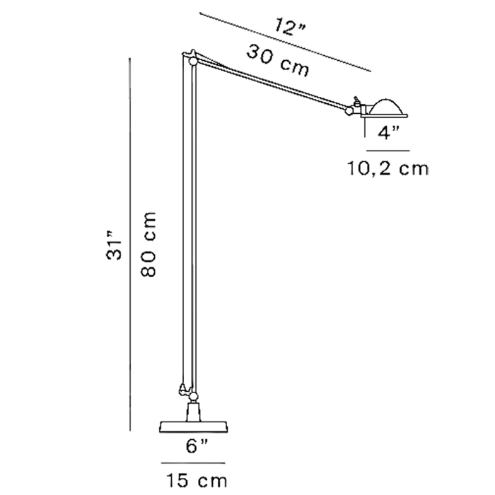 BERENICE STAJAĆA SVJETILJKA KOMPLET CRNA LED G4