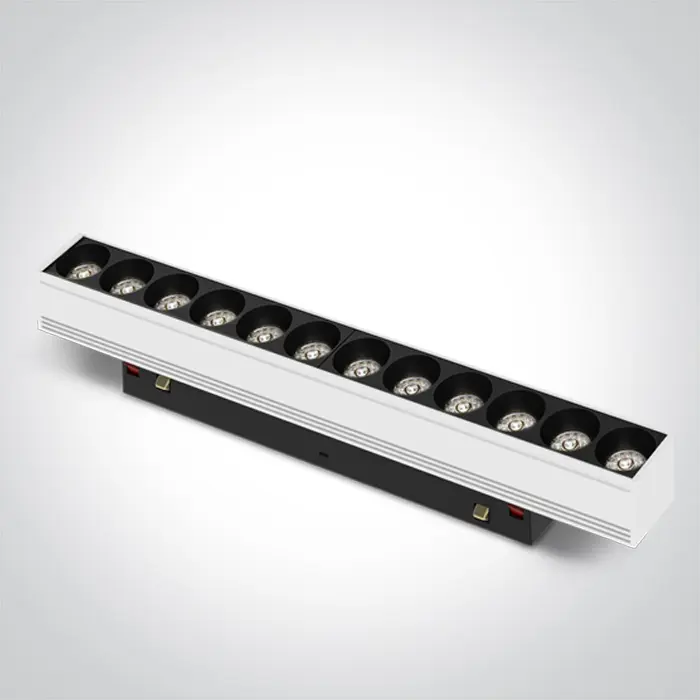BIJELA LINEARNA REFLEKTORSKA SVJETILJKA ZA MAGENTSKU ŠINU 12W CCT 48V MINI/MIDI