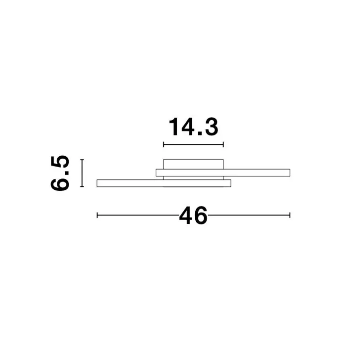 BILBAO PLAFONSKA SVJETILJKA LED 25W/3000K/1600lm/IP20/BIJELA