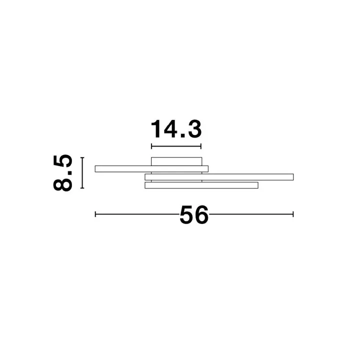 BILBAO PLAFONSKA SVJETILJKA LED 42W/3000K/2650lm/IP20/BIJELA