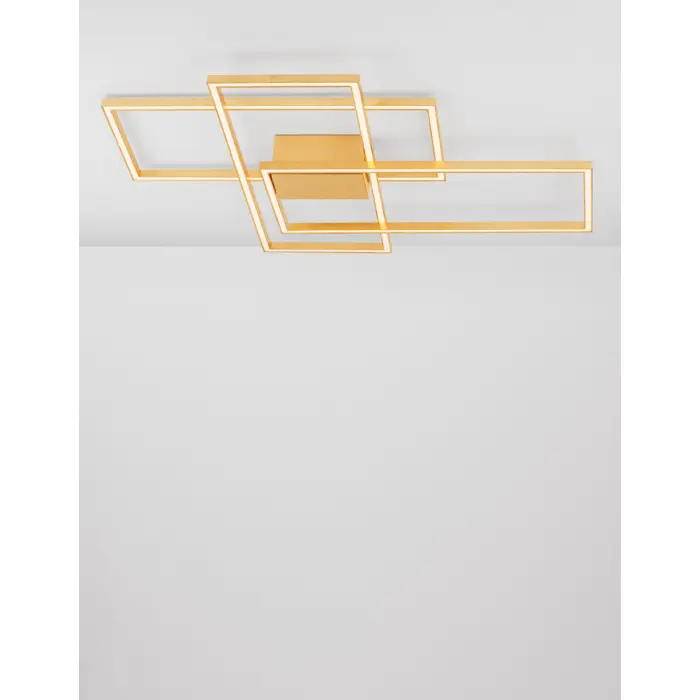 BILBAO PLAFONSKA SVJETILJKA LED 55W/3000K/3550lm/DIMM/IP20/ZLATNA