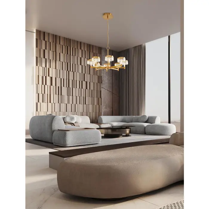 BION VISILICA LED/3000K/48W/3094Lm/BRASS GOLD