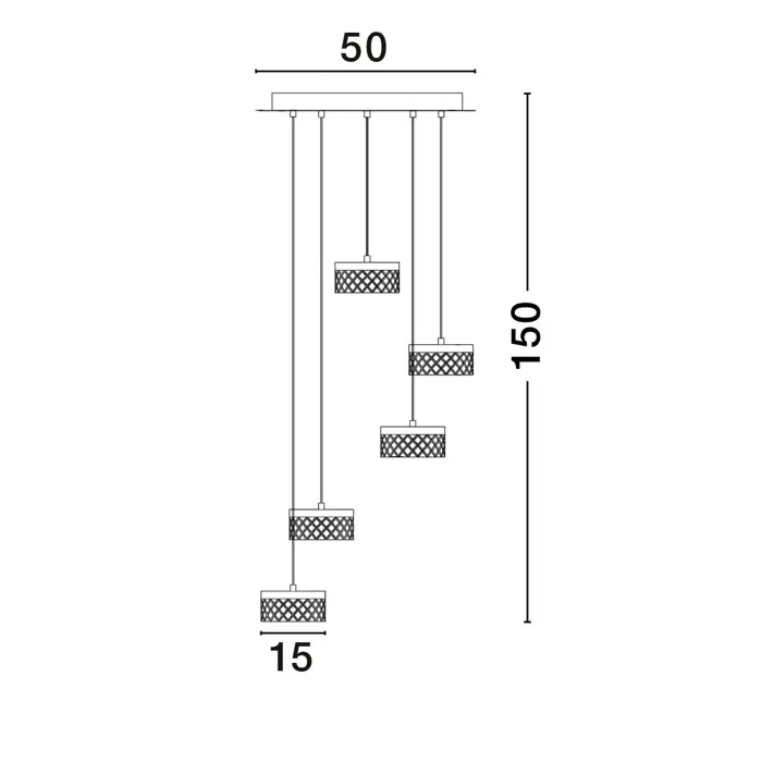 BION VISILICA LED/3000K/32W/1993Lm/BRASS GOLD