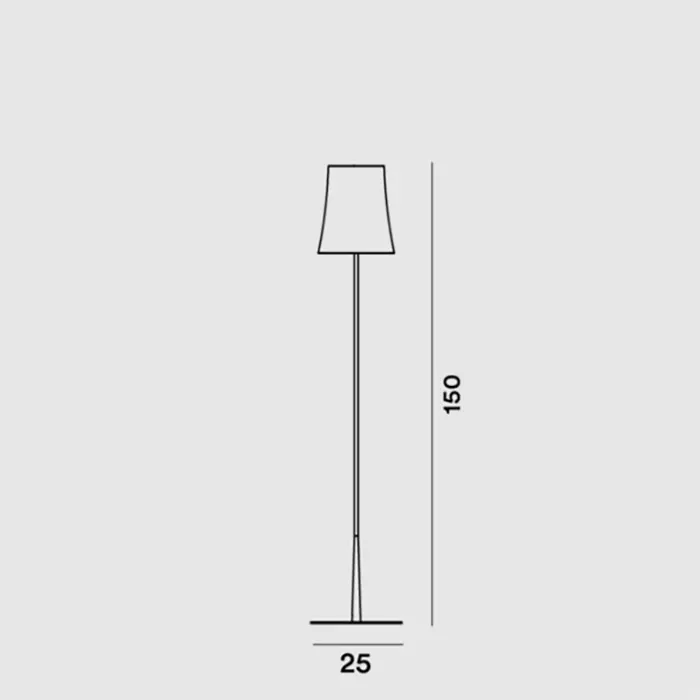 BIRDIE EASY STAJAĆA SVJETILJKA CRNA