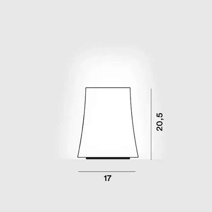 BIRDIE ZERO STOLNA LAMPA BIJELA