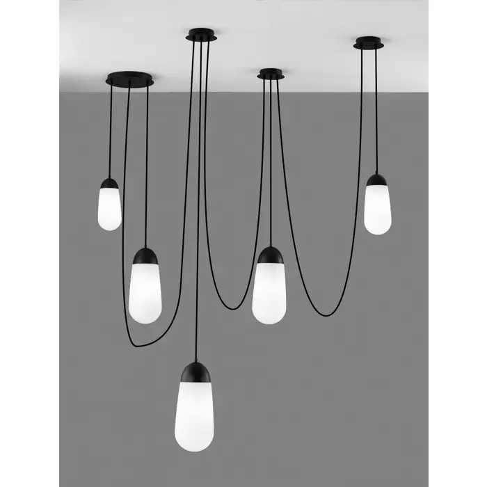 BLAKY VISILICA E14 /IP20/MATT CRNA