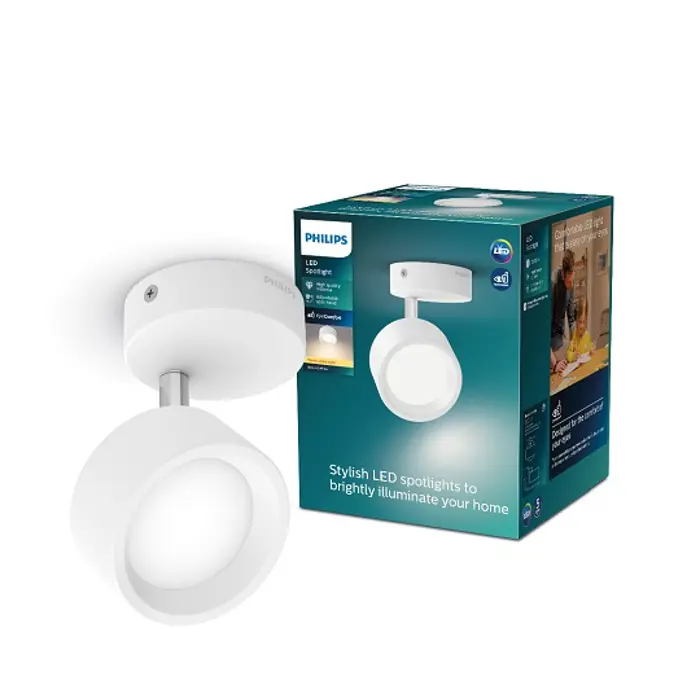 Bracia PHILIPS REFLEKTOR 1x5.5W 27K HV BIJELA