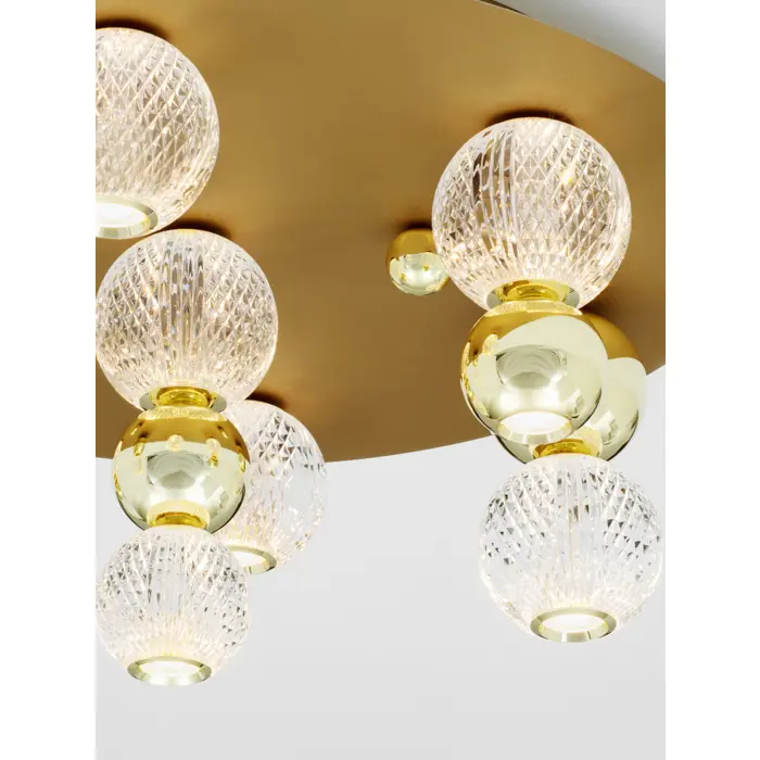 BRILLE PLAFONSKA SVJETILJKA LED 39W/3200K/2350lm/DIMM/IP20/ZLATNA