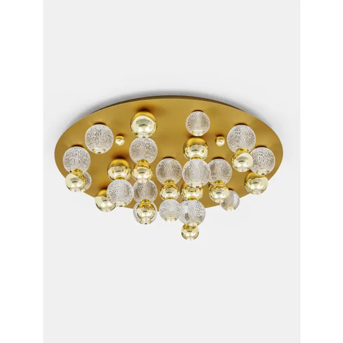 BRILLE PLAFONSKA SVJETILJKA LED 90W/3200K/5171lm/DIMM/IP20/ZLATNA