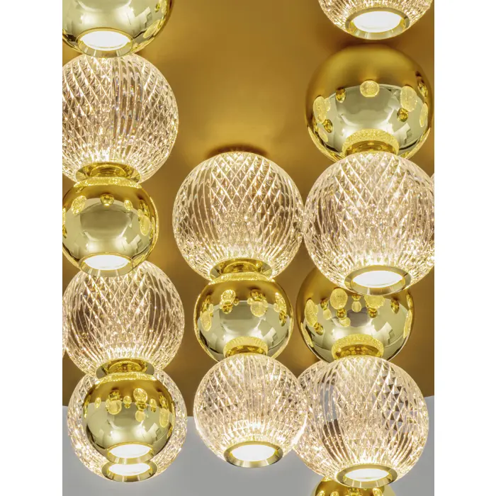 BRILLE PLAFONSKA SVJETILJKA LED 90W/3200K/5171lm/DIMM/IP20/ZLATNA