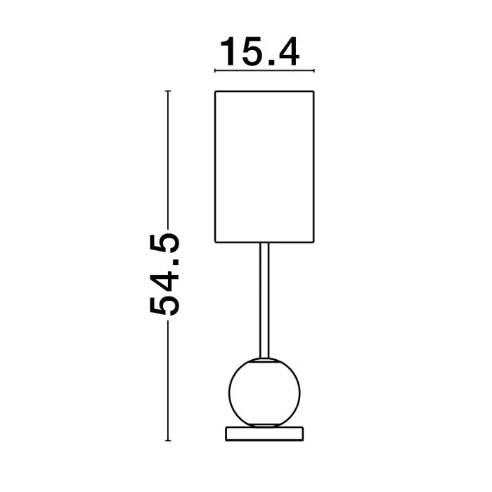 BRILLE STOLNA LAMPA LED 8,8W/3200K/685lm/IP20/ZLATNA