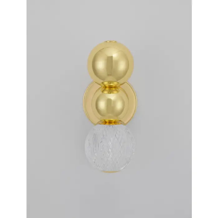 BRILLE ZIDNA LAMPA LED 4W/3200K/205lm/IP20/ZLATNA