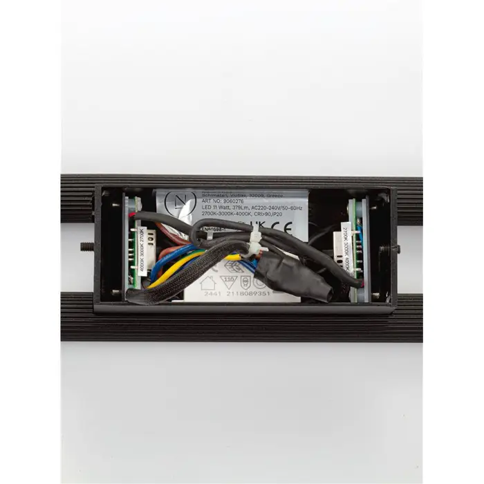 BRILLIA LED ZIDNA SVJETILJKA CRNA 11W CCT 2700-3000-4000K TRIAK PRIGUŠLJIVA