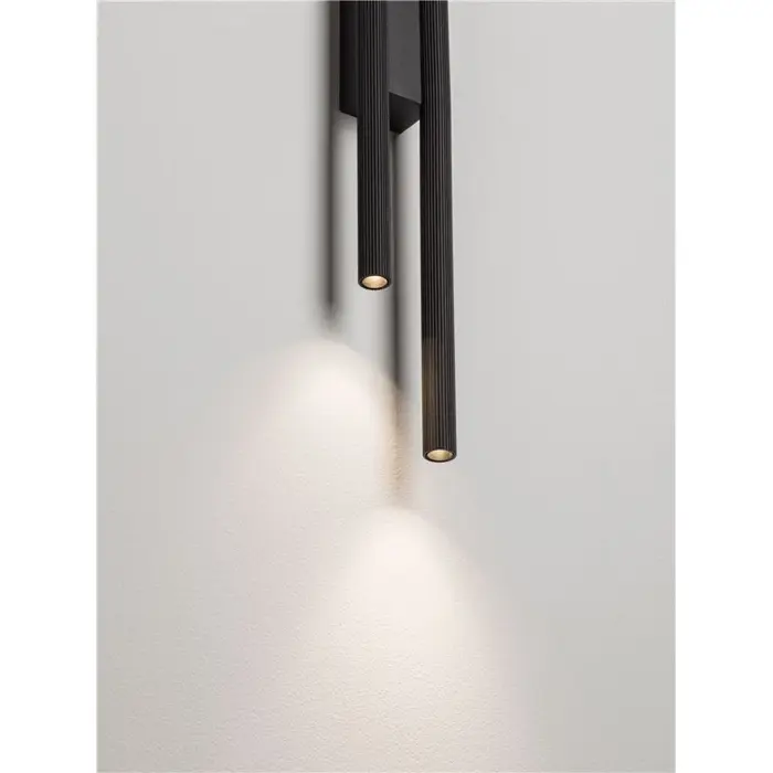 BRILLIA LED ZIDNA SVJETILJKA CRNA 11W CCT 2700-3000-4000K TRIAK PRIGUŠLJIVA