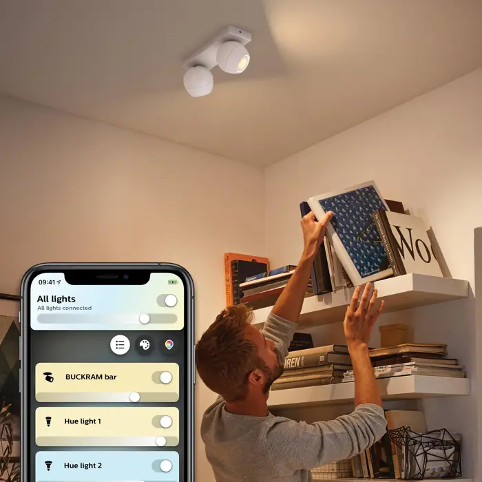 Buckram PHILIPS HUE REFLEKTOR 2x5W 230V BIJELI