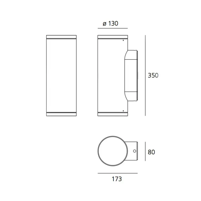CALUMET 13 NADGRADNI ZIDNI REFLEKTOR BIJELI/SIVI 7,5W 3000K 653lm