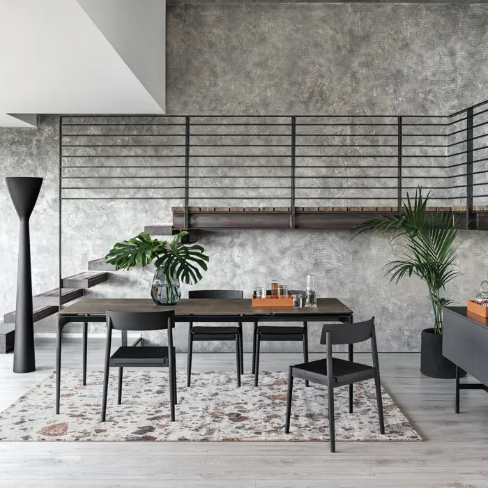 CARRARA D38L STAJAĆA LAMPA LED 45W 3000K DIMMABILNA CRNA