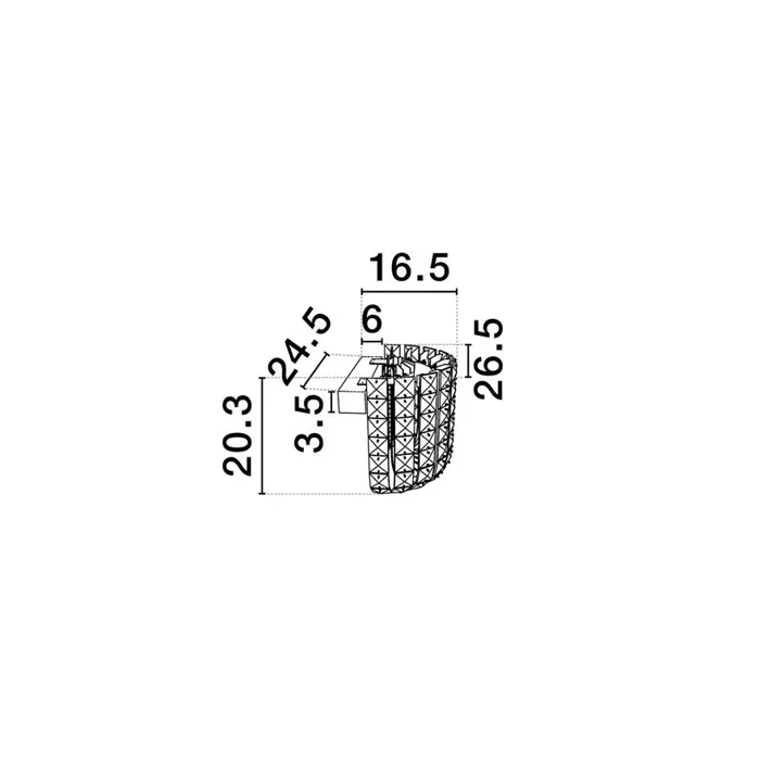 CELYSIA KRISTALNA ZIDNA LED SVJETILJKA 12W IP20 3500K