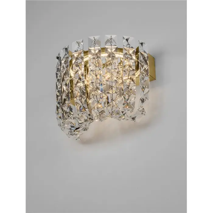 CELYSIA KRISTALNA ZIDNA LED SVJETILJKA ZLATNA 12W IP20 3500K
