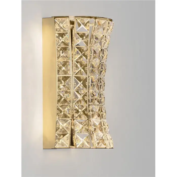 CELYSIA KRISTALNA ZIDNA LED SVJETILJKA ZLATNA 12W IP20 3500K
