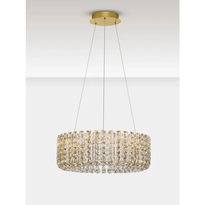 CELYSIA KRISTALNI LED LUSTER 47W IP20 3500K TRIAK PRIGUŠLJIVA