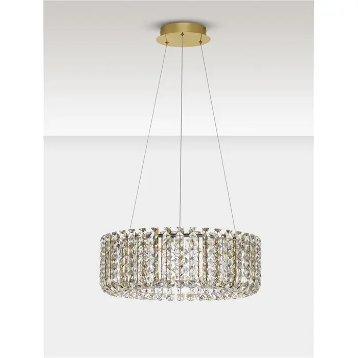 CELYSIA KRISTALNI LED LUSTER 47W IP20 3500K TRIAK PRIGUŠLJIVA