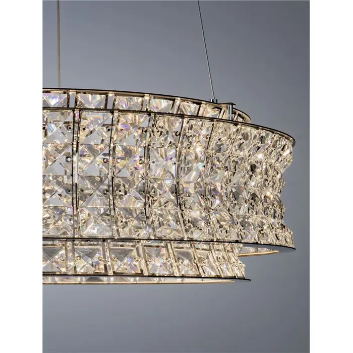 CELYSIA KRISTALNI LED LUSTER 56W IP20 3500K TRIAK PRIGUŠLJIV