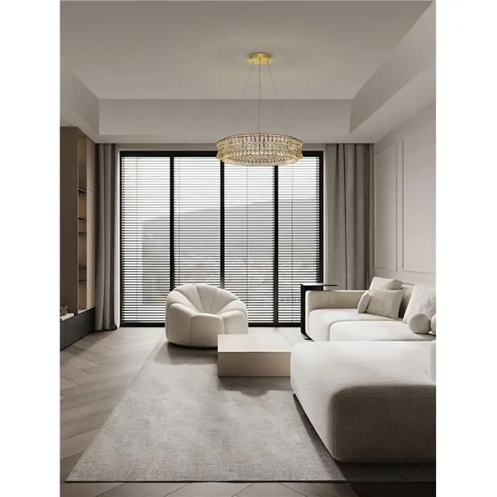 CELYSIA KRISTALNI LED LUSTER 74W IP20 3500K TRIAK PRIGUŠLJIVA