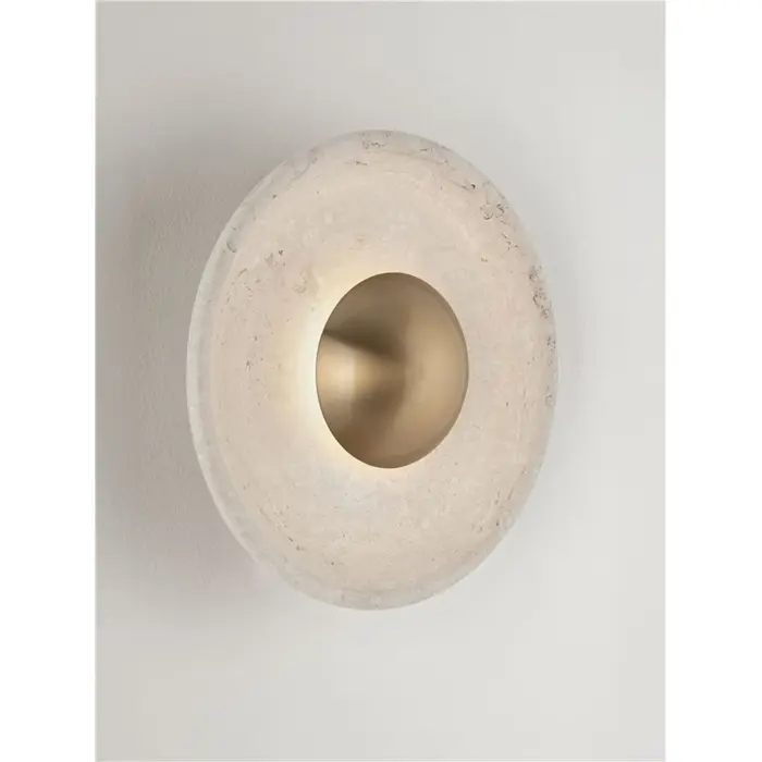 CERIO ZIDNA LED SVJETILJKA TRAVERTIN/ZLATNA 4W IP20 3000K