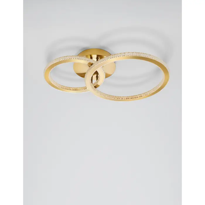 CILION PLAFONSKA SVJETILJKA LED 41W/3000K/2602lm/DIMM/IP20/MESING ZLATNA