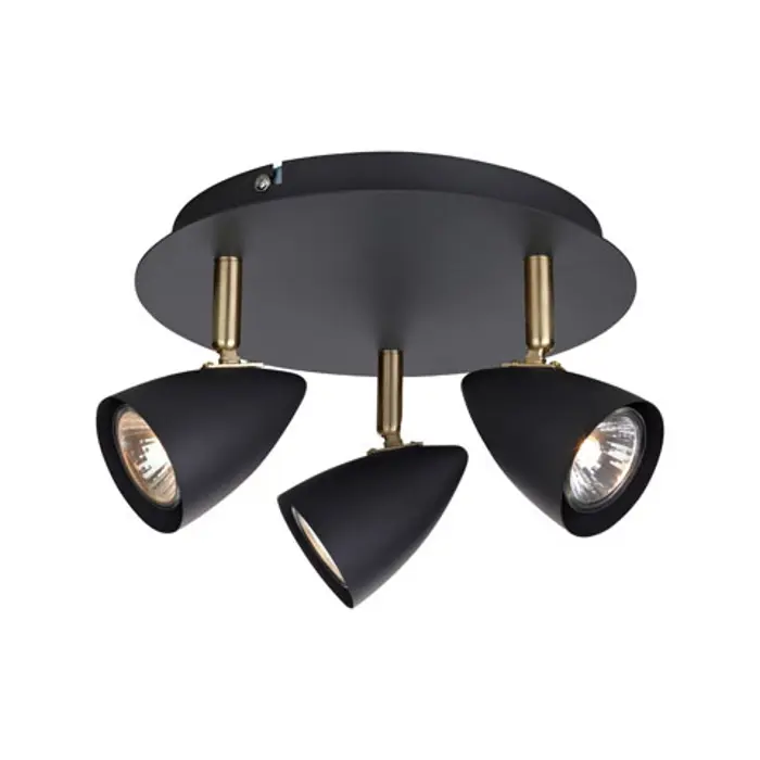 CIRO REFLEKTOR CRNI/STARO ZLATO GU10