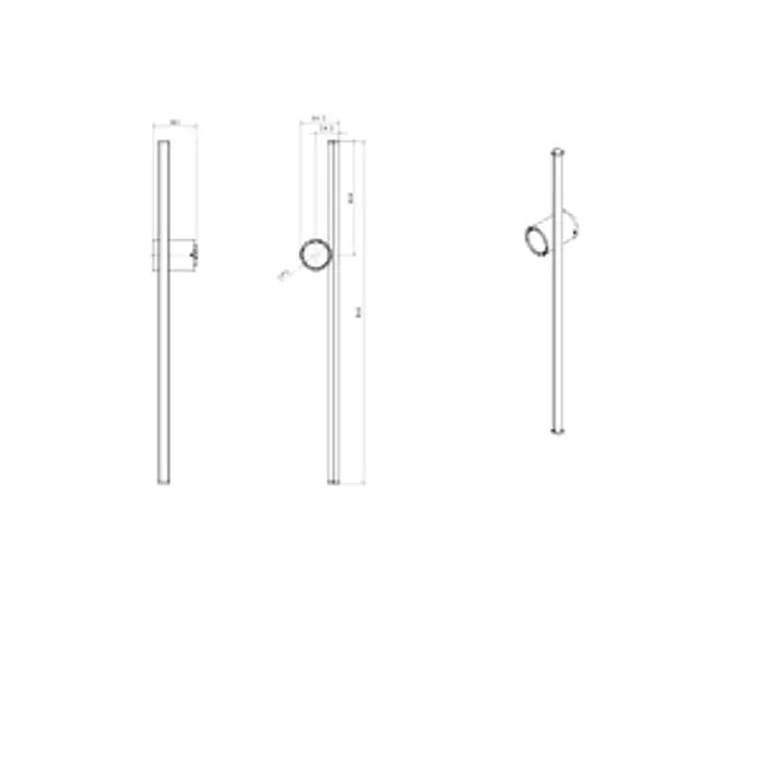 COORDINATES W1 ZIDNA SVJETILJKA SREBRNA 21W 961lm 2700K IP20