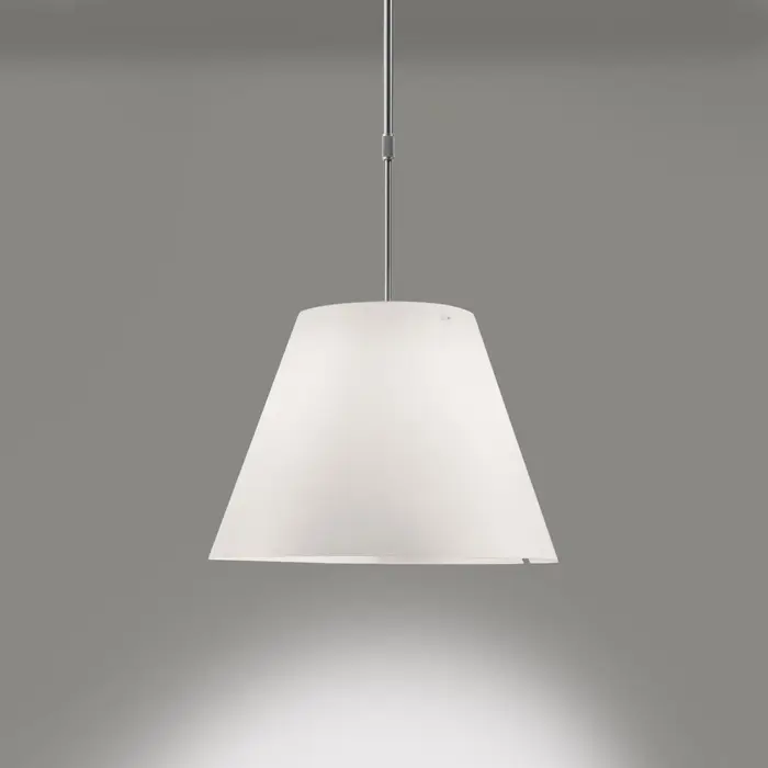 COSTANZA D13s VISILICA ALUMINIJ S BIJELIM SJENILOM E27