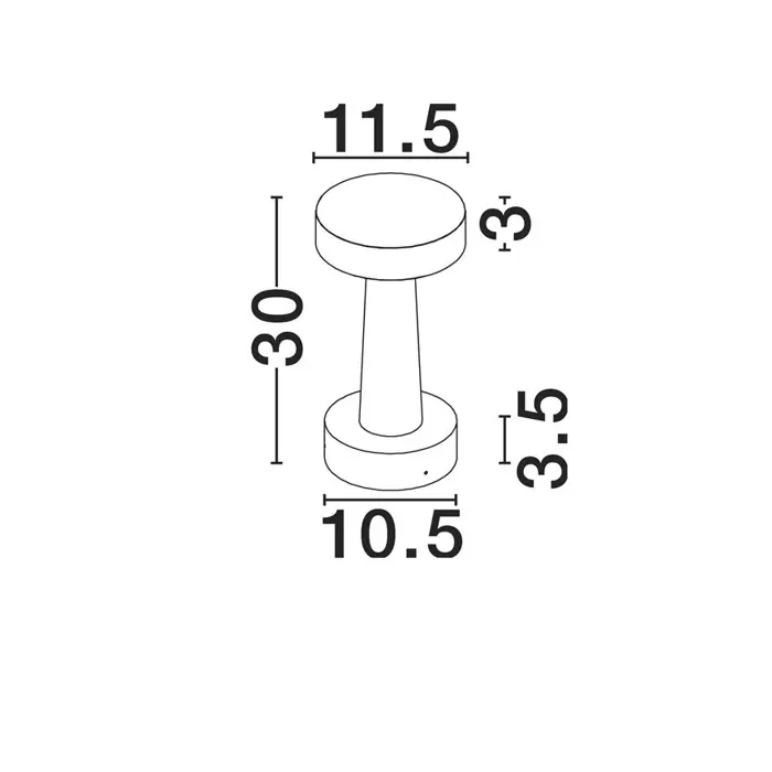 CRAM VANJSKA STAJAĆA LED LAMPA 5Watt 580Lm
IP65 3000K CEMENT BIJELA