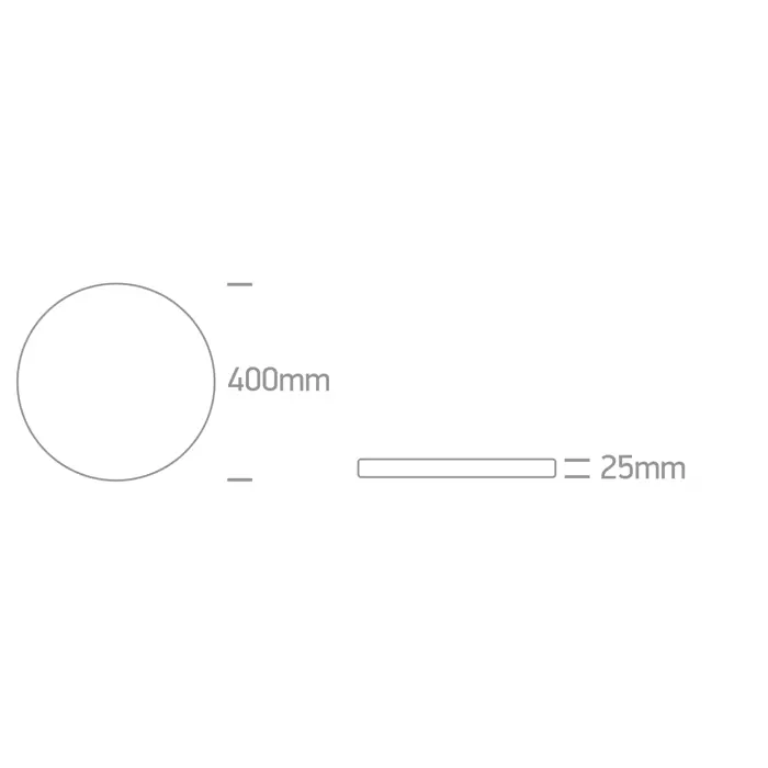 CRNA LED PLAFONJERA 32W CCT IP20 230V 2880lm TRIAK DIMABILNA