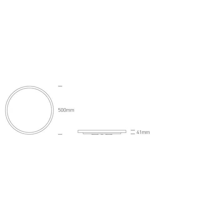 CRNA LED PLAFONJERA 38W+4W CCT IP20 230V 3400lm TRIAK DIMABILNA