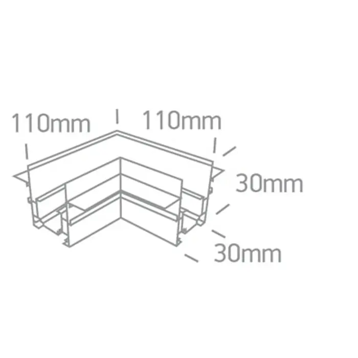 CRNA MAGNETSKA KUTNA ŠINA ZA 42001ATR / 42002ATR