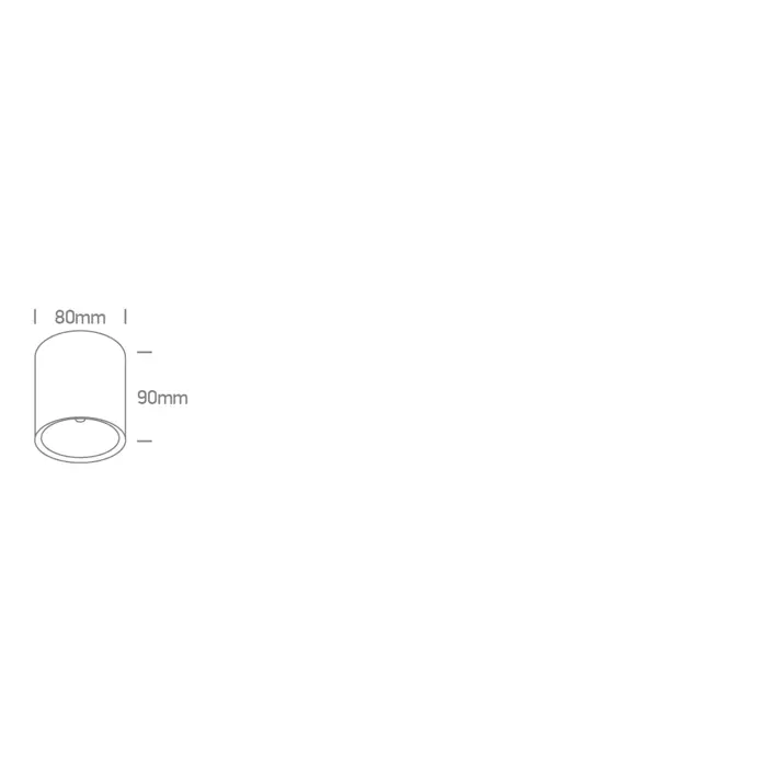 CRNA STROPNA LED SVJETILJKA 12W 3000K IP65 230V 1200lm DARK LIGHT