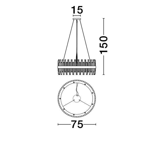 CROWN VISILICA G9/18X5W/ZLATNA