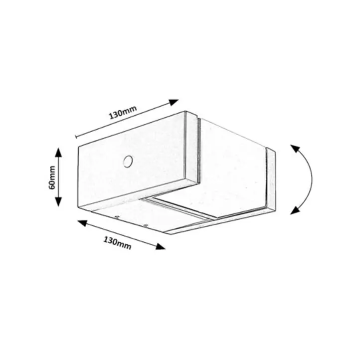 CUBBINGTON VANJSKA ZIDNA SVJETILJKA LED 10W/CRNA/IP54/720lm