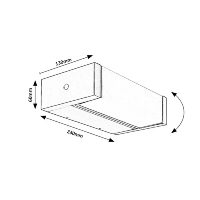 CUBBINGTON VANJSKA ZIDNA SVJETILJKA LED 18W/CRNA/IP54/1460lm
