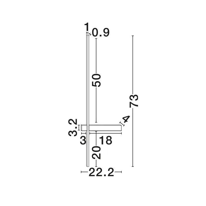 DANESSA ZIDNA LED SVJETILJKA ZLATNA 5W IP20 CCT 2700-3000K