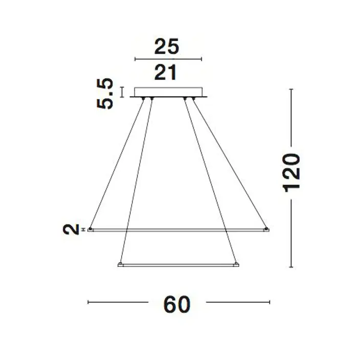 DEA VISILICA LED 75W/3000K/5260lm/IP20/MATT BIJELA