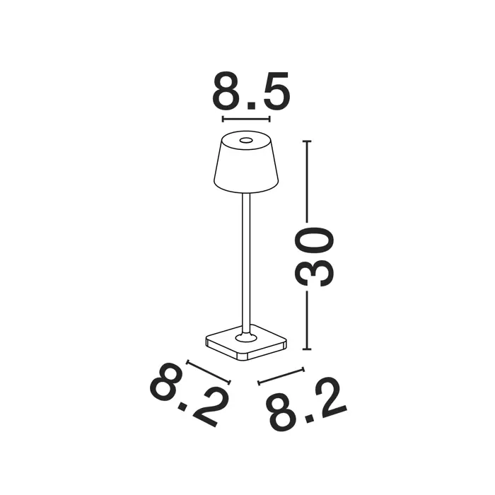 DECK STOLNA LAMPA LED 3000K 121lm IP54 BIJELA