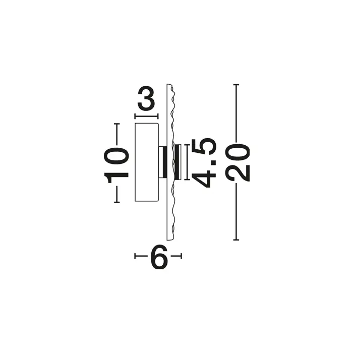 DELION Zidna svjetiljka Triac dimabilna LED 5 W 3000K