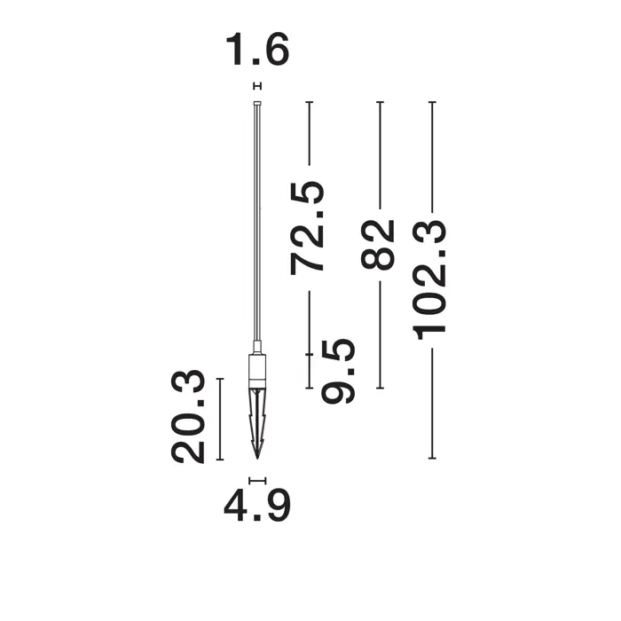 DESSAY STAJAĆA LAMPA LED 3000K 1113lm IP65 CRNA